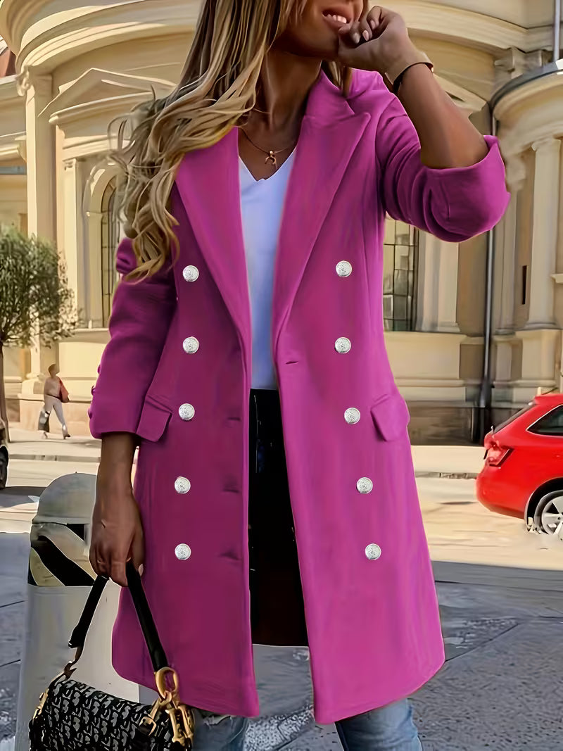 Übergangsjacke Damen | Mantel Damen | Doppelreiher für gepflegten Look & Wohlfühlkomfort