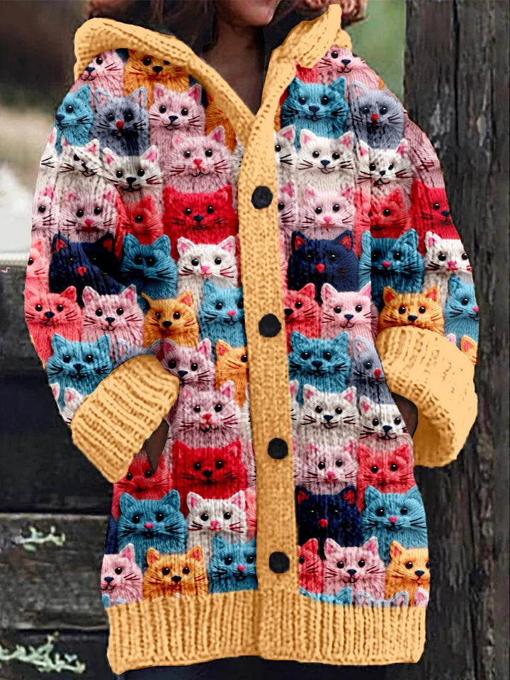 Herbstjacke mit Kapuze und Druck