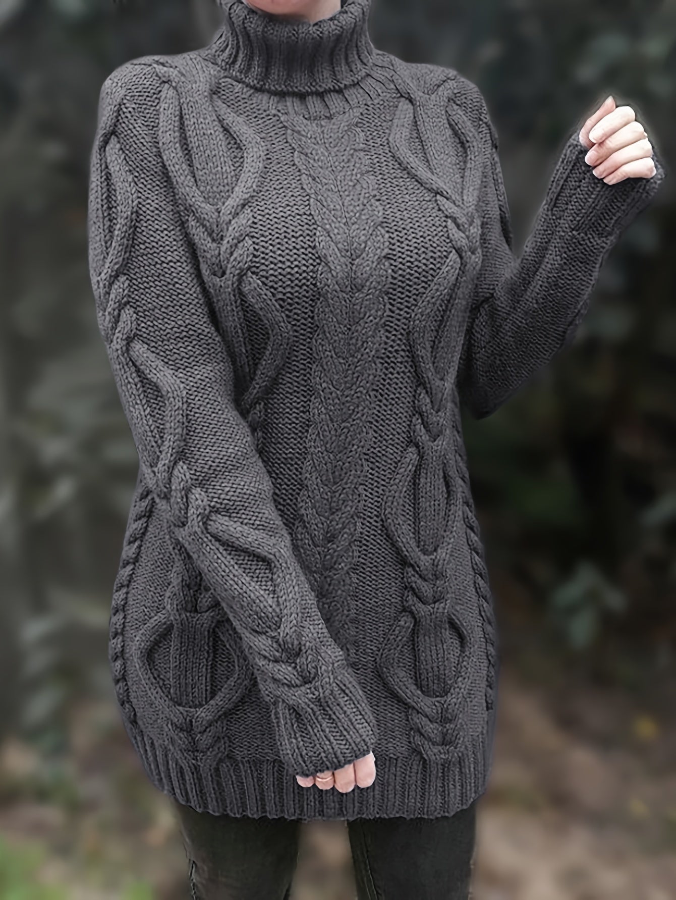 Elowyn | Längerer Pullover mit Kragen für Frauen