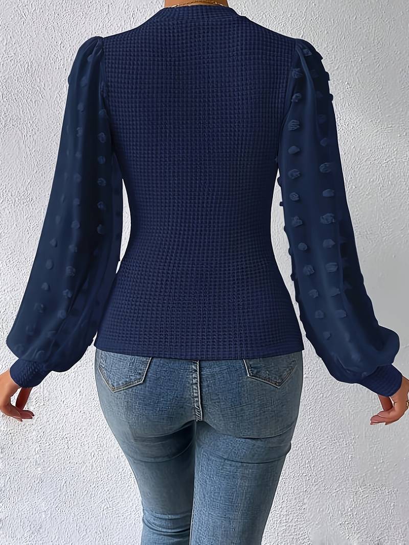 Adelina - Langärmeliges Strickoberteil