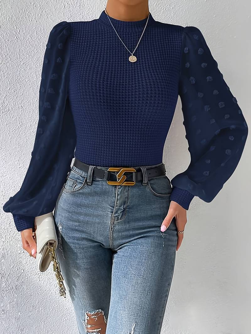 Adelina - Langärmeliges Strickoberteil