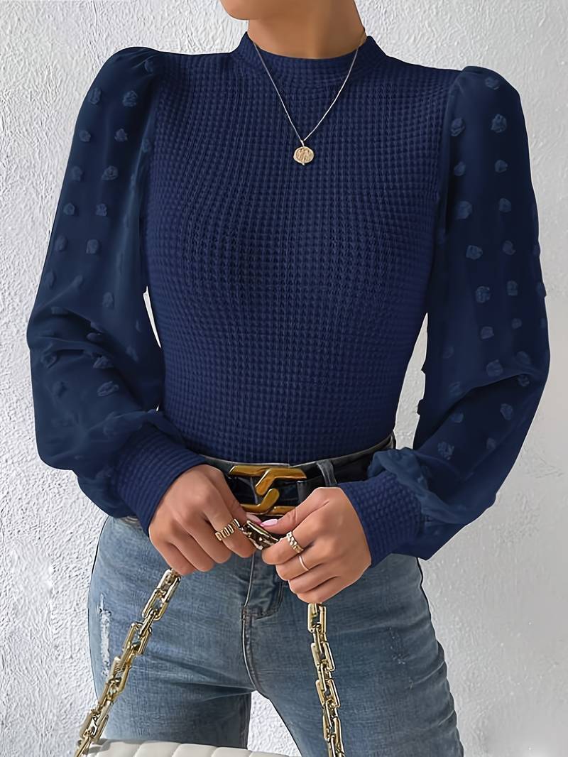 Adelina - Langärmeliges Strickoberteil