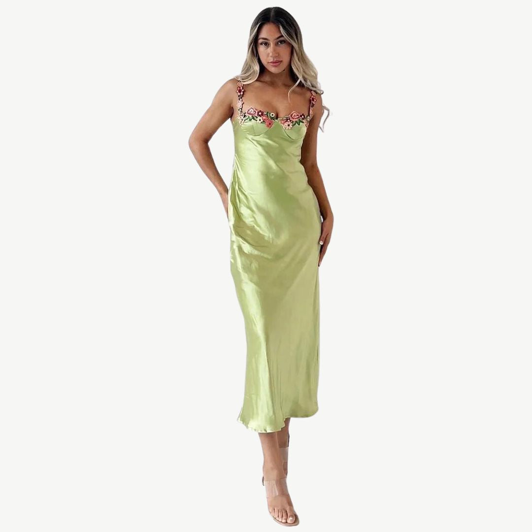 SLIP-KLEID AUS SATIN - Lozenda