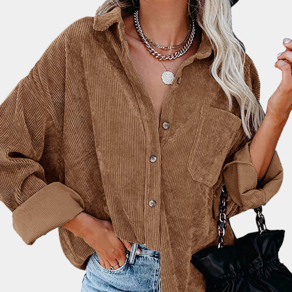 Rubyna | Warme und modische Kordjacke