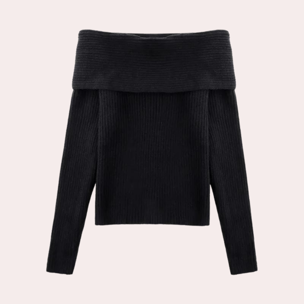 Lora - Eleganter Off-Shoulder Pullover für Frauen