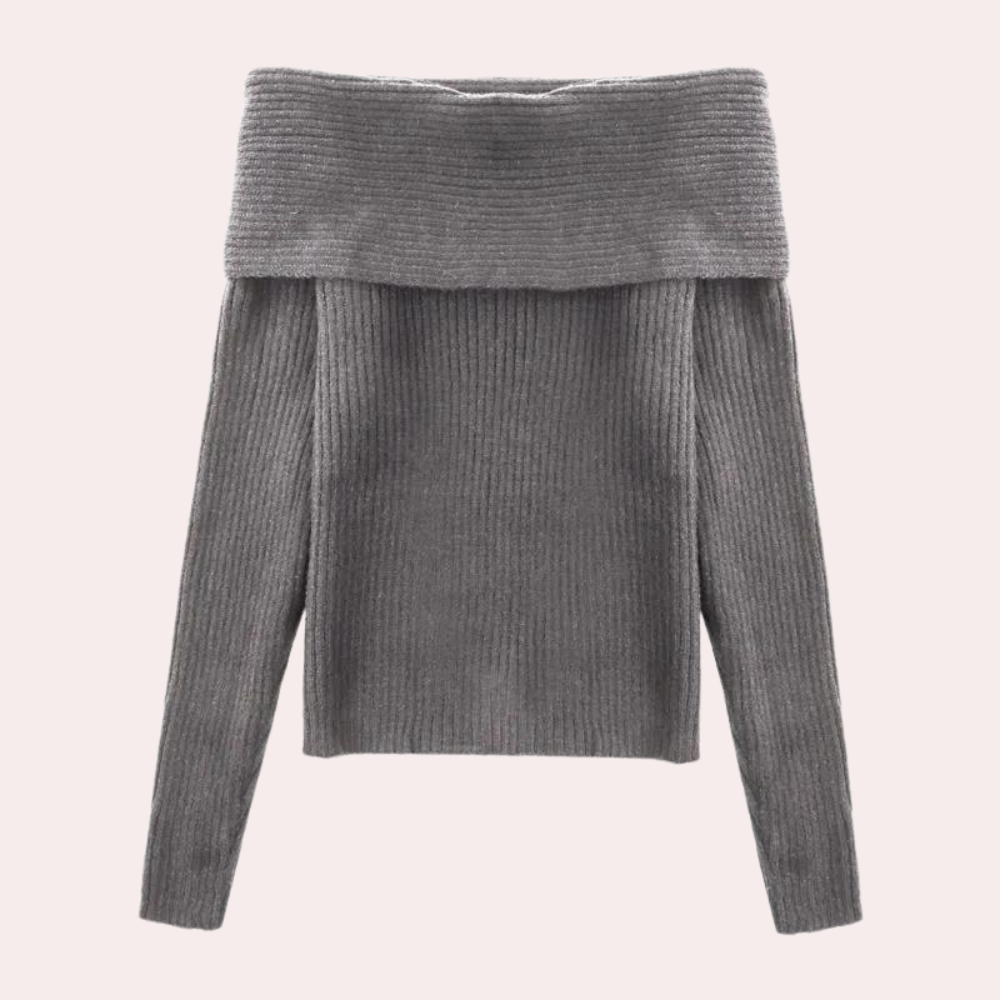 Lora - Eleganter Off-Shoulder Pullover für Frauen