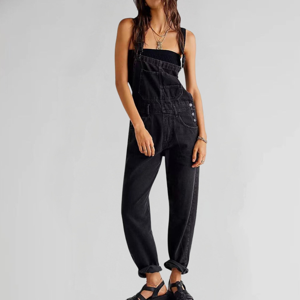 Valeria - Cross Back Denim Overall für Damen