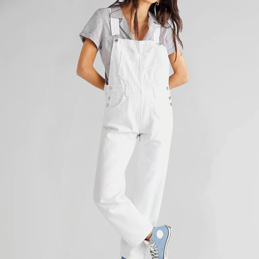 Valeria - Cross Back Denim Overall für Damen