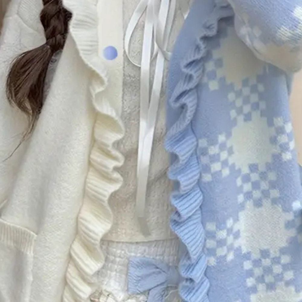 Trendige Damen-Strickjacke