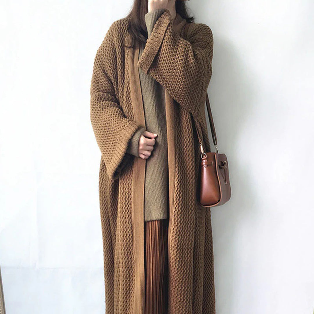 Gestrickte Strickjacke in Übergröße für legere und formelle Kleidung