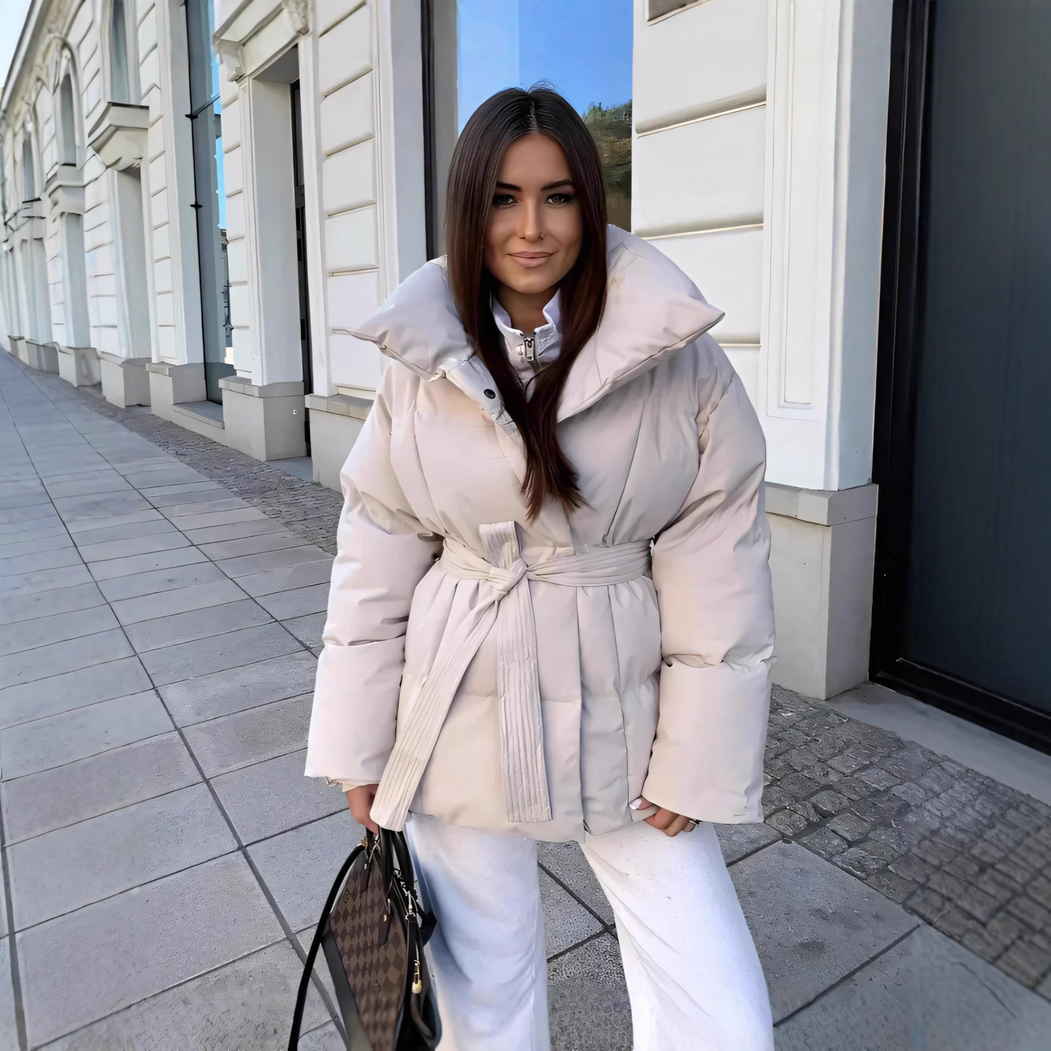 Damen-Baumwolljacke mit Stehkragen 3