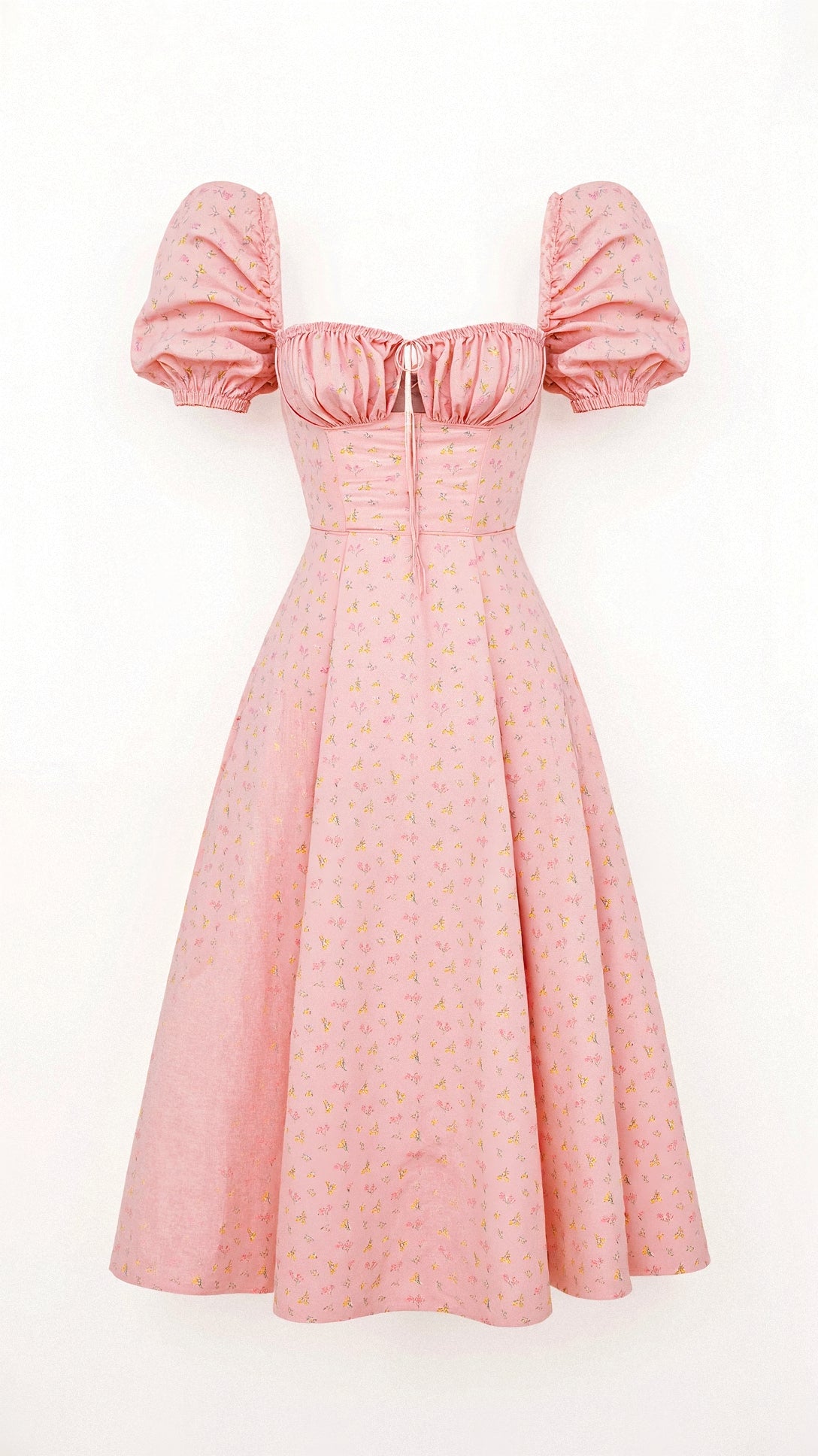 Damen Blumen Sommer Midi Kleid - Aurora