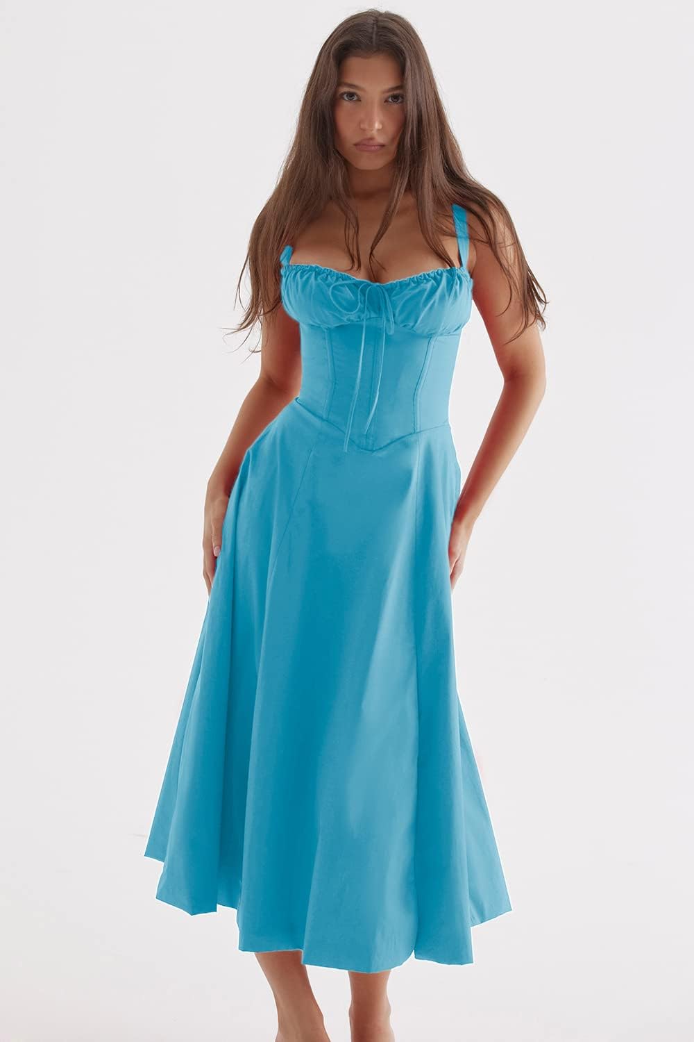 Damen Casual Sommer Midi Kleid - Merle