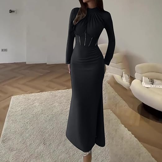 Damen Elegantes Abend Maxi Kleid - Lena