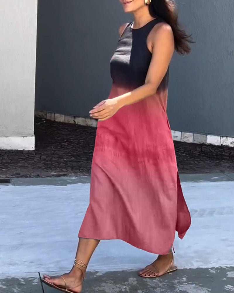 Damen Freizeit Ärmelloses Maxikleid – Camilla