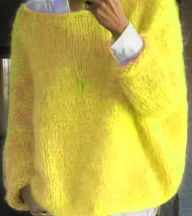 Damen Oversize Strickpullover mit weiter Silhouette