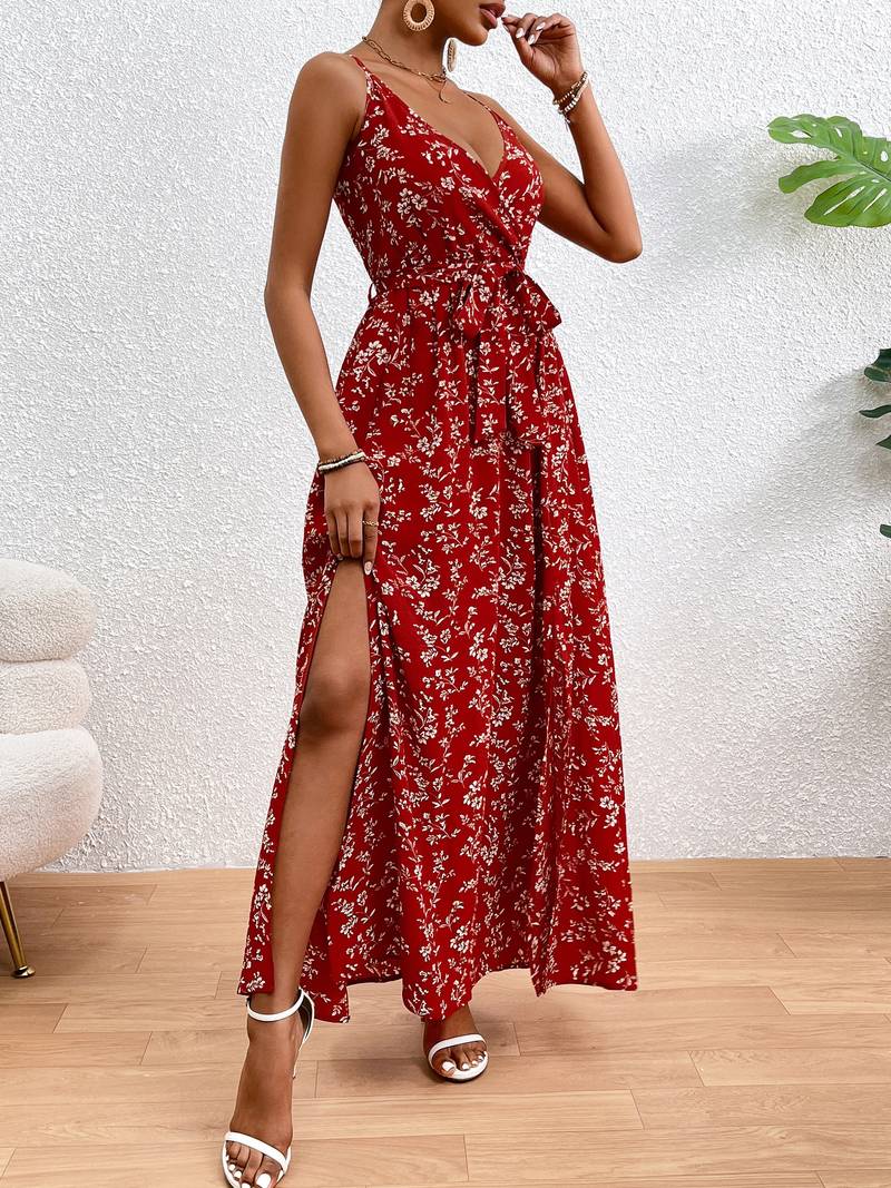 Damen Sommer Florales Cami Maxi Kleid - Zoey