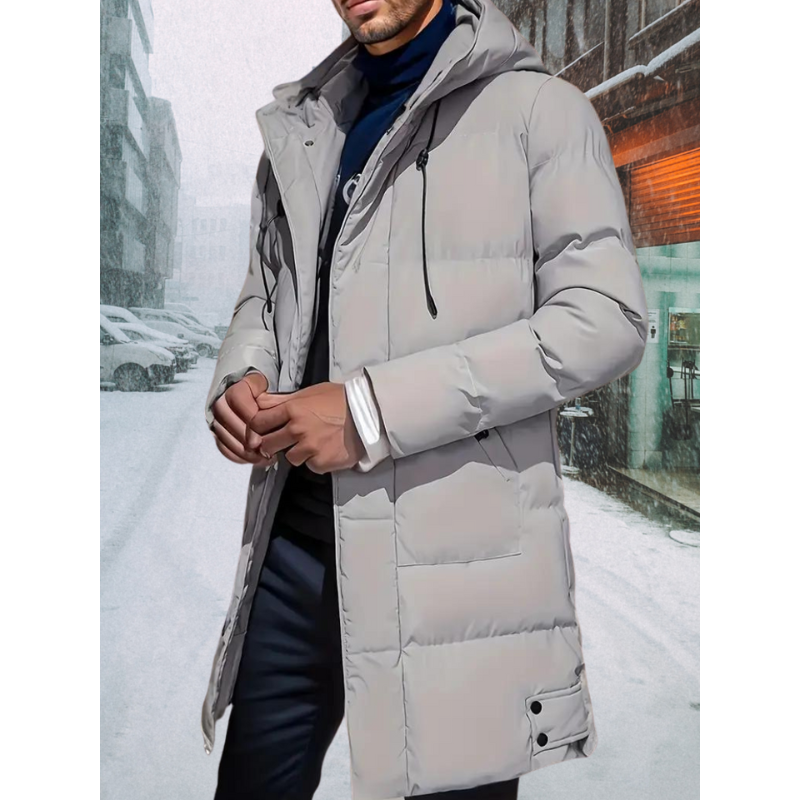 Daunenjacke Herren | Lange Pufferjacke | Winterjacke Herren 0