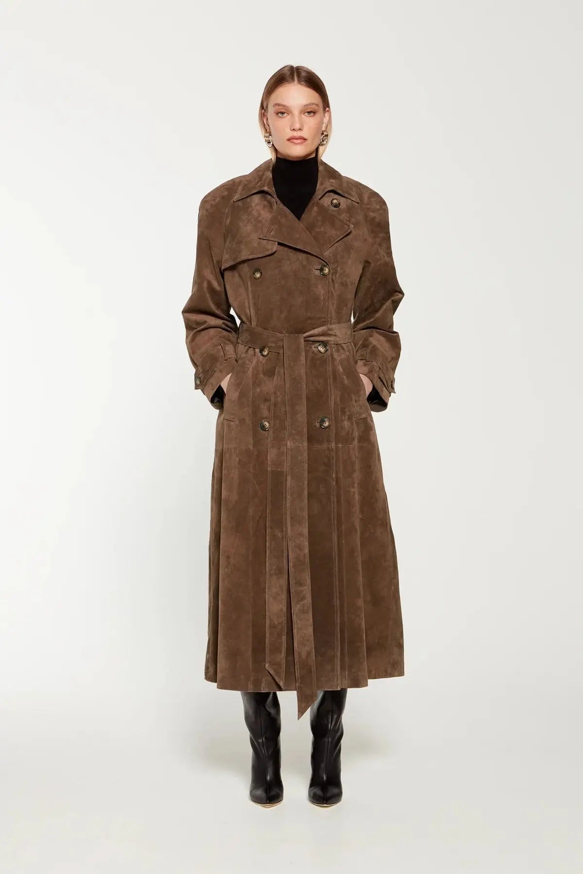 Ella | Wildleder Trenchcoat 6