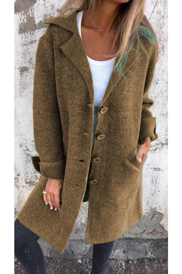 Trendiger langer Mantel für Damen