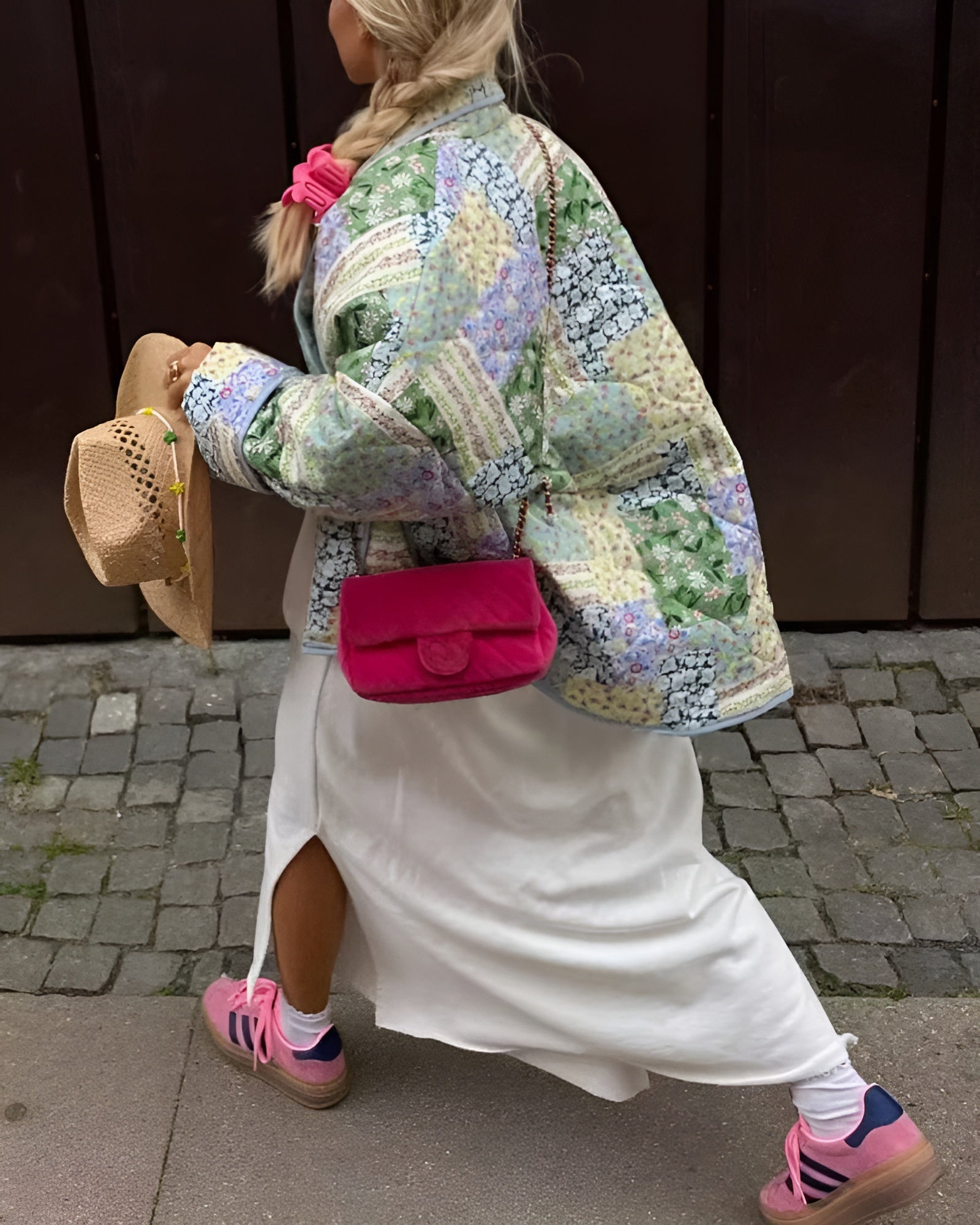 Elle - Elegante Blümchenjacke aus Baumwolle