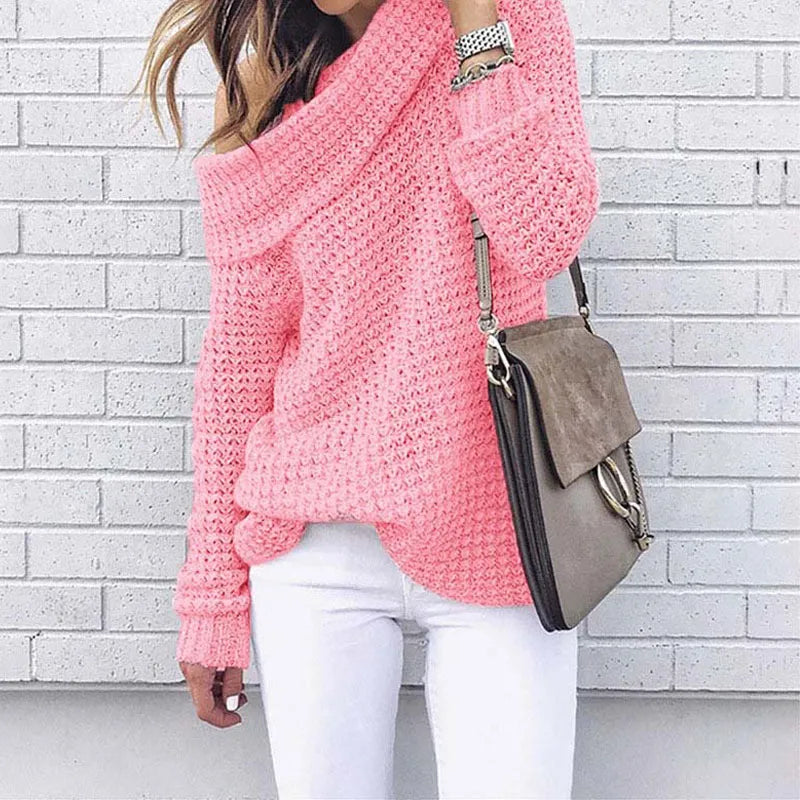 Herbst Off-Shoulder Pullover - Lozenda