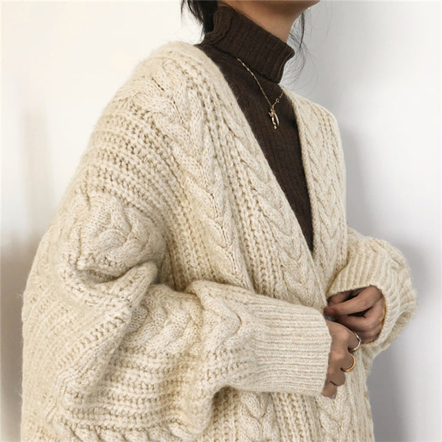 Lozenda - Gemütliche Bequeme Strickjacke
