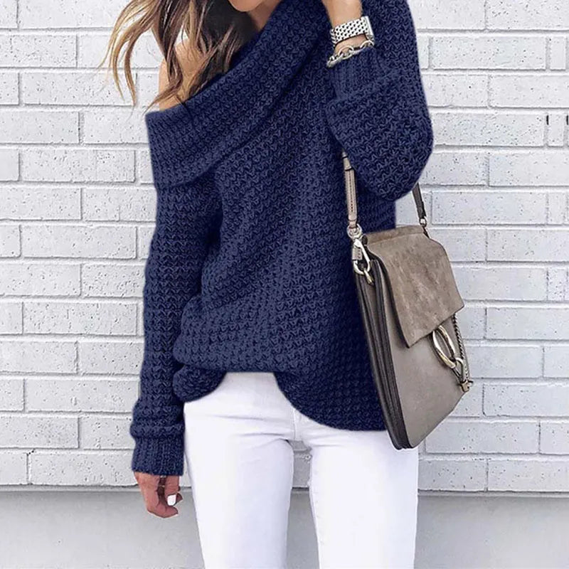 Herbst Off-Shoulder Pullover - Lozenda