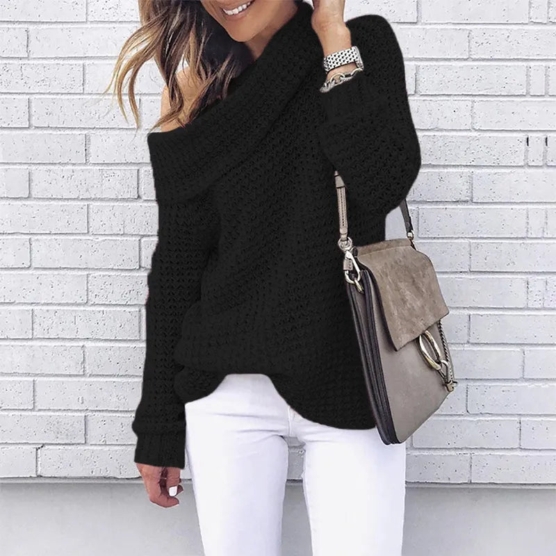Herbst Off-Shoulder Pullover - Lozenda