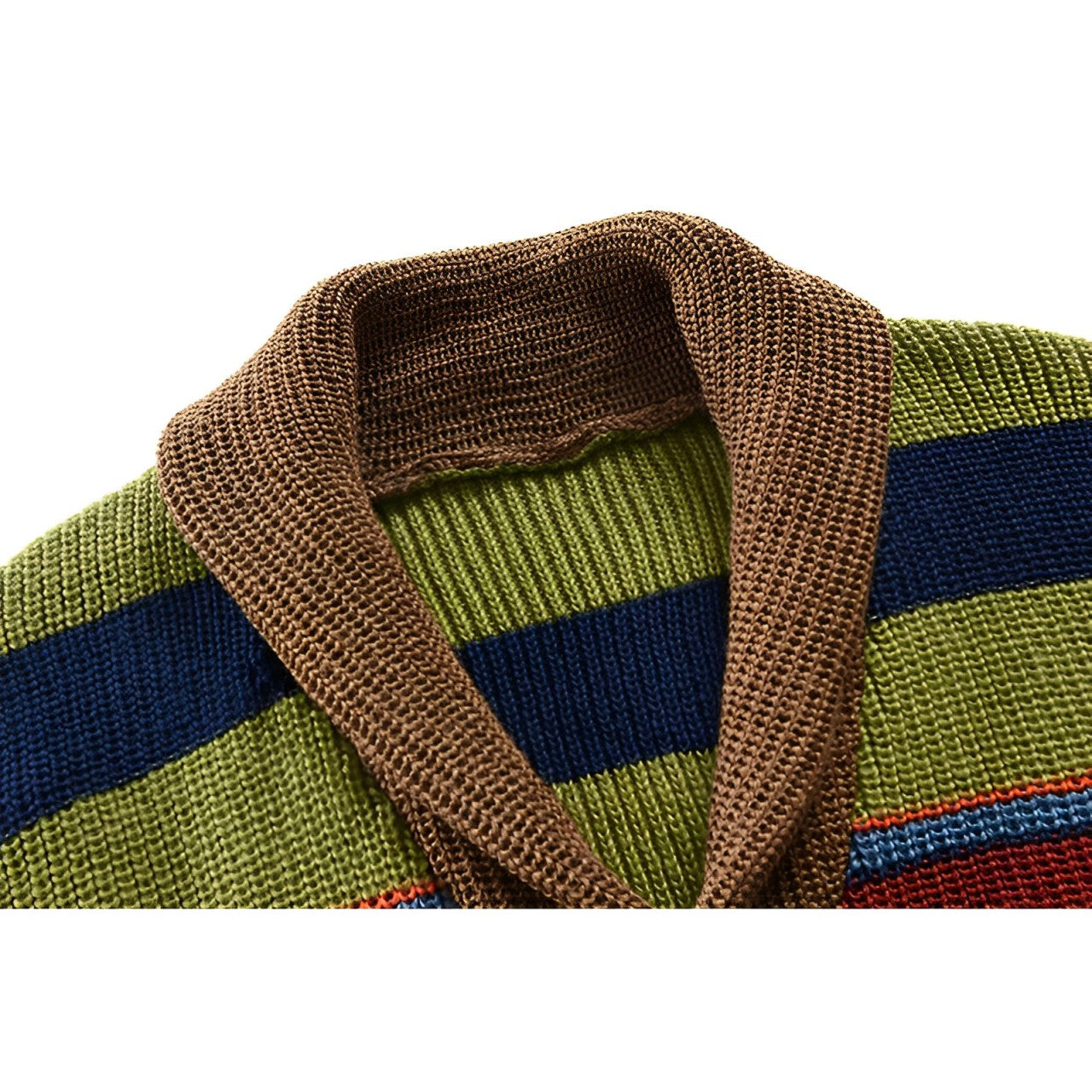 Herren Retro-Cardigan mit Farbblock und Knopfleiste 3