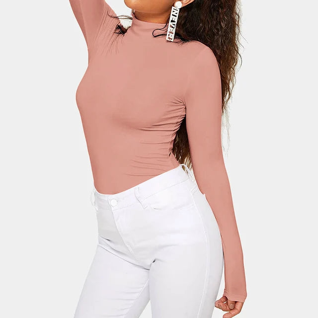 Phyllis - Gemütliches Damen Rollkragen Top