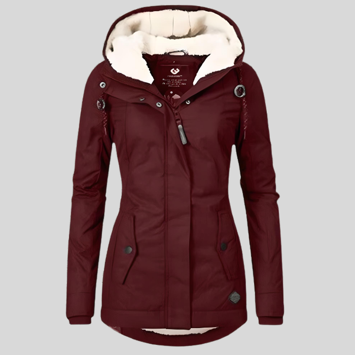 Lange Winterjacke Mit Kapuze & Futter 5