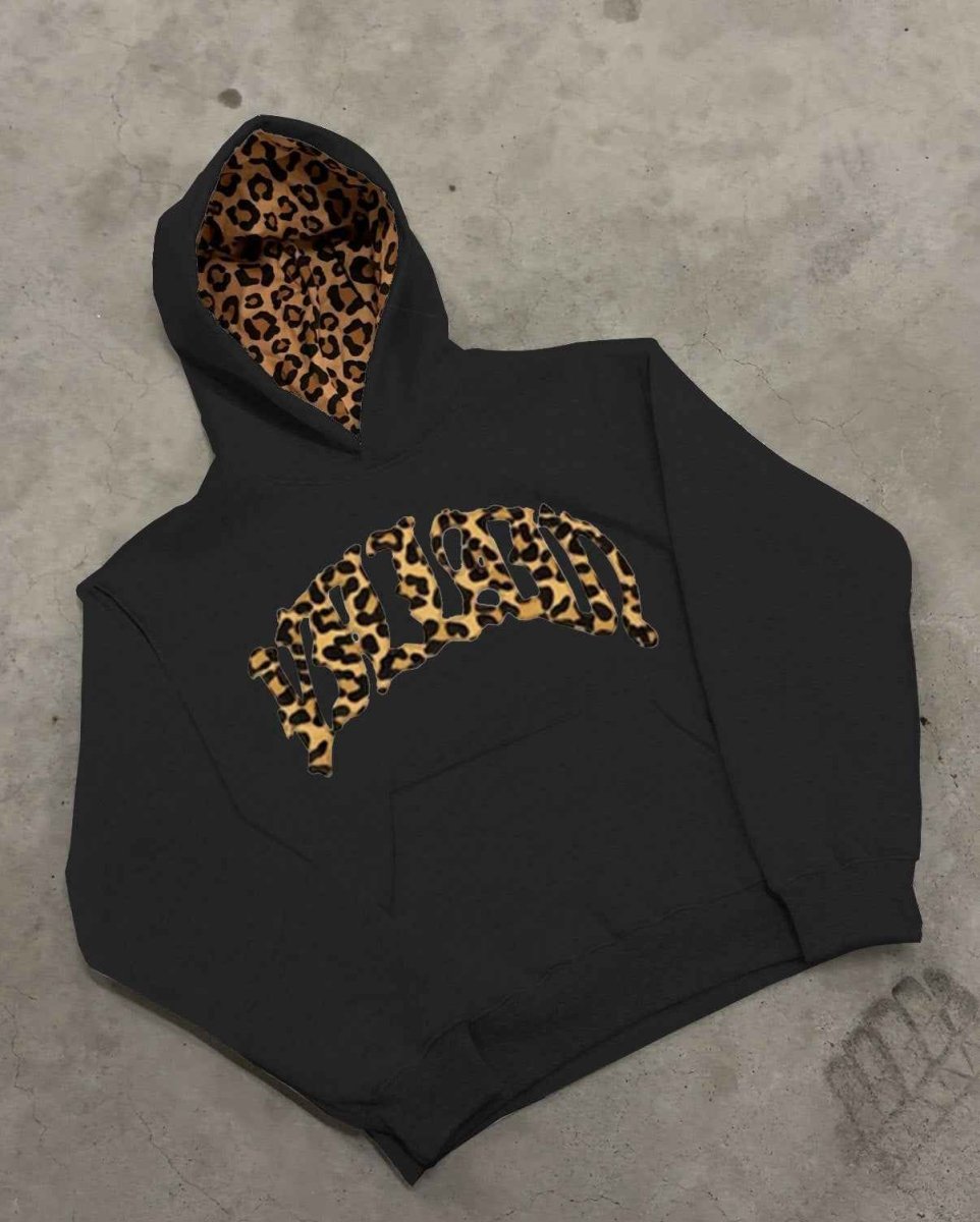 Lässiger Leopard Hoodie 1