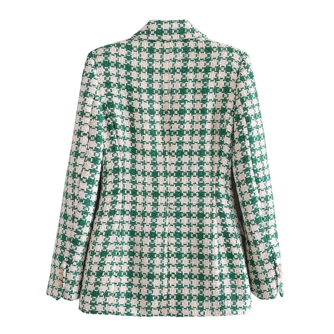 Lina - Luxuriöser Blazer mit Taschen und Knopfleiste