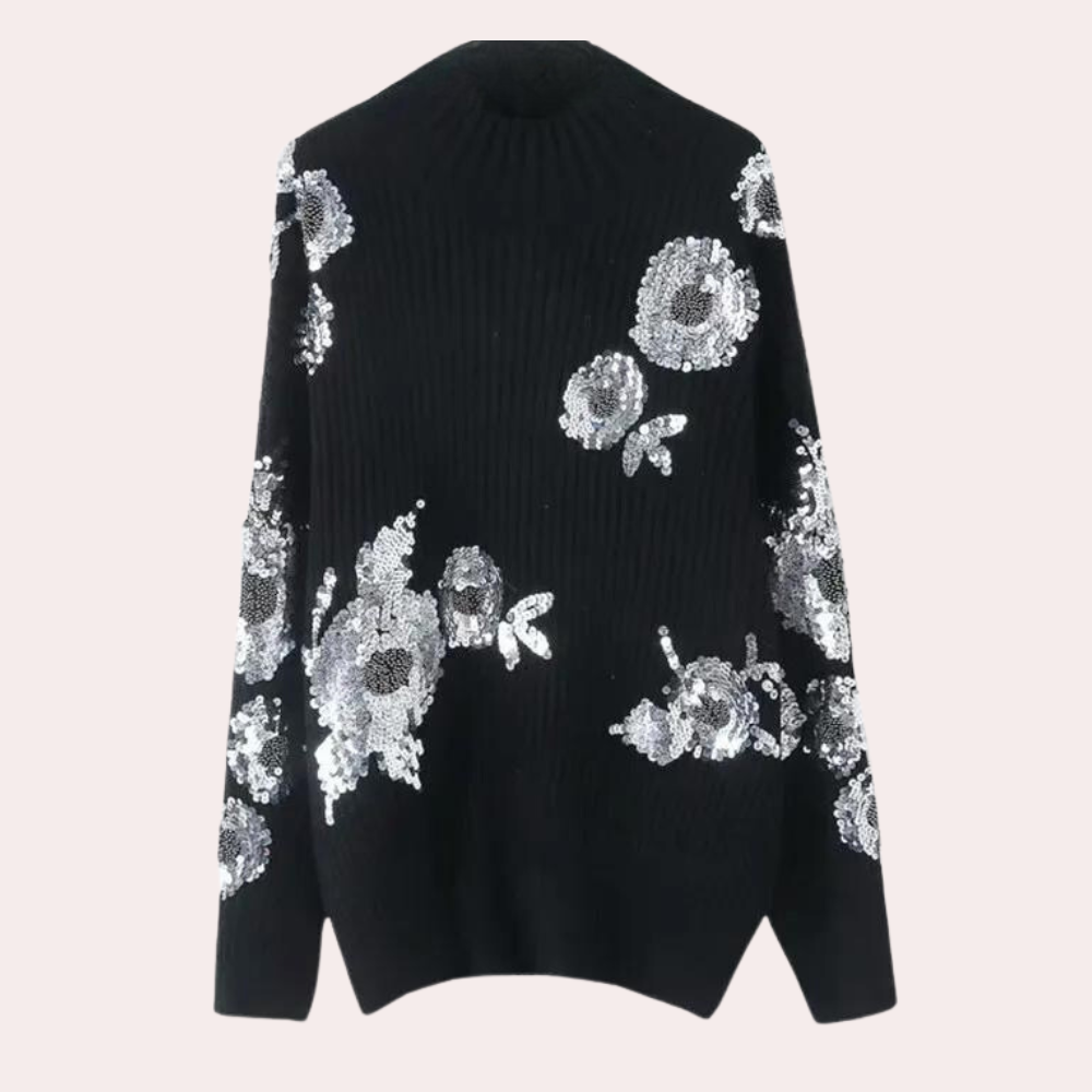 Paisley - Eleganter Pailletten-Pullover für Damen