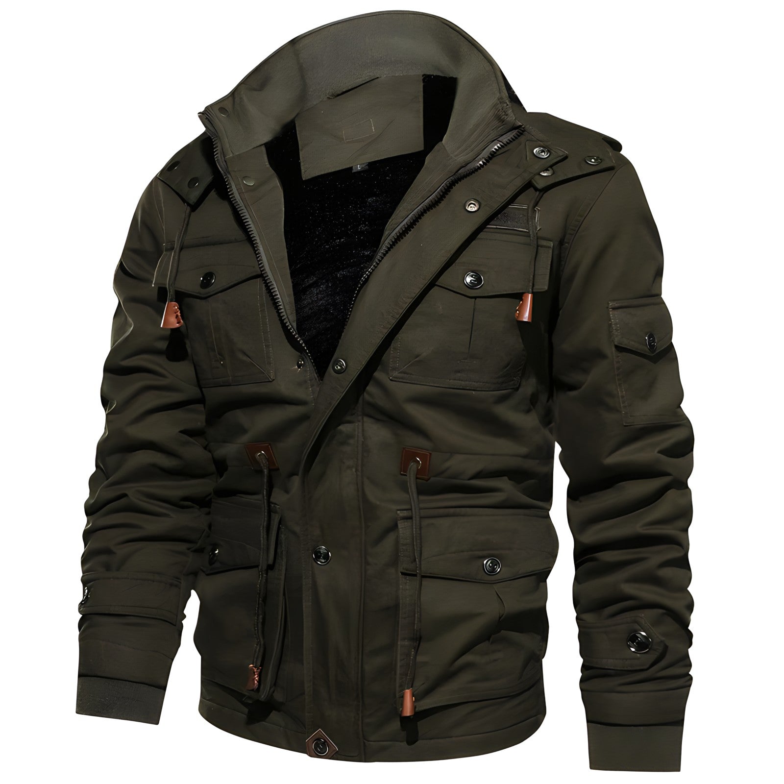 Militärjacke mit mehreren Taschen 1