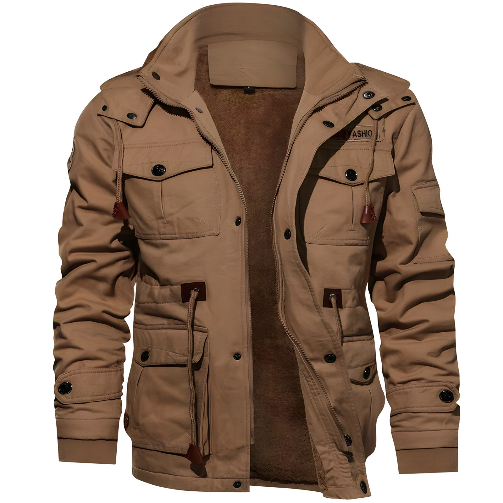 Militärjacke mit mehreren Taschen 10