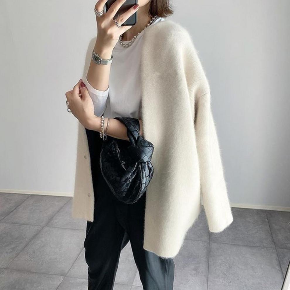 Bequeme Damen Strickjacke