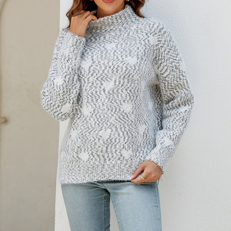 Penni - Kuscheliger Pullover mit Herzmuster für Frauen