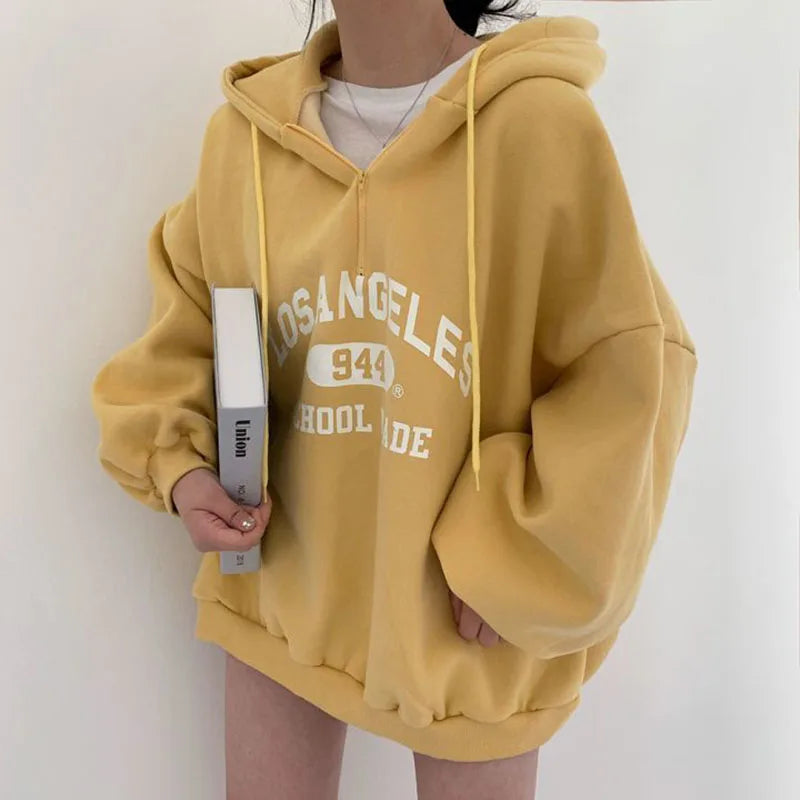 Oversized Hoodie mit „Los Angeles“ Print – Sportlich, Lässig & Cozy 0