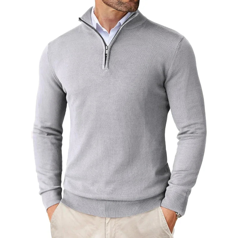 Pullover Herren | Herren Pulli Half-Zip | Strick Komfort 5