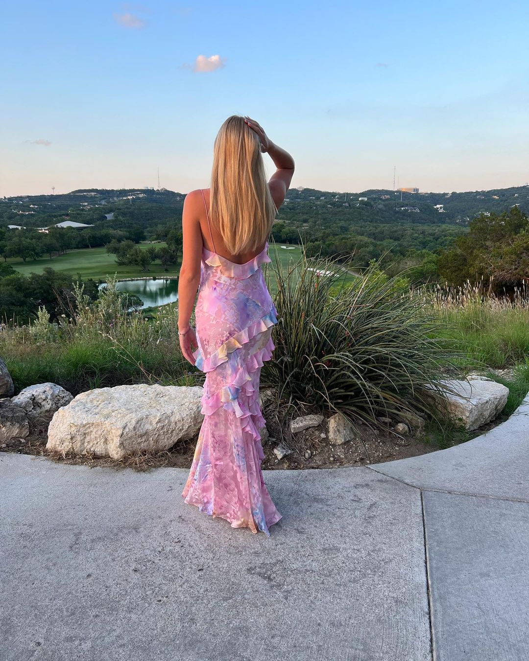 Ruffle Maxi Kleid | Phoebe