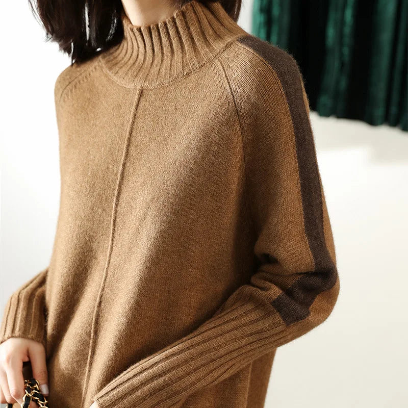 Madison - Rollkragen Oversize Pullover Damen
