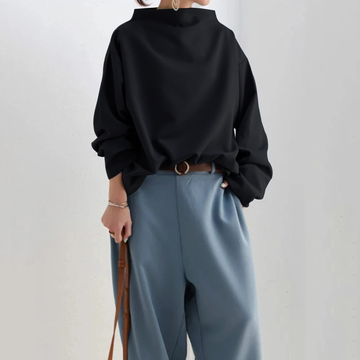 Eleganter Lockerer Pulli