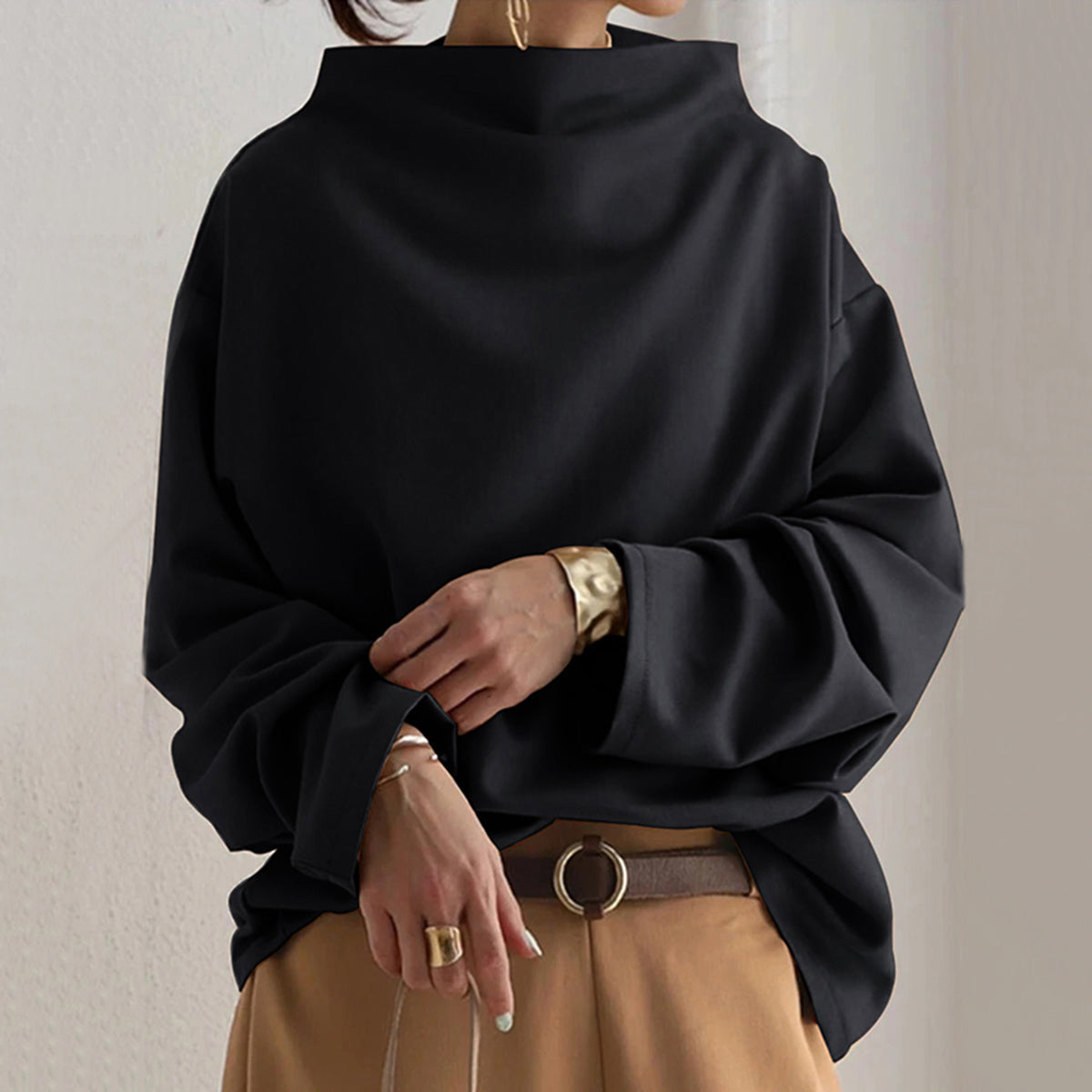 Eleganter Lockerer Pulli