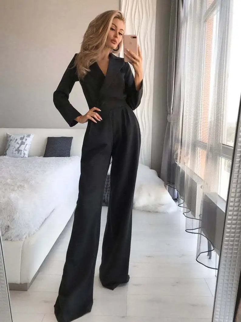 Lozenda - Langarm-Overall Jumpsuit