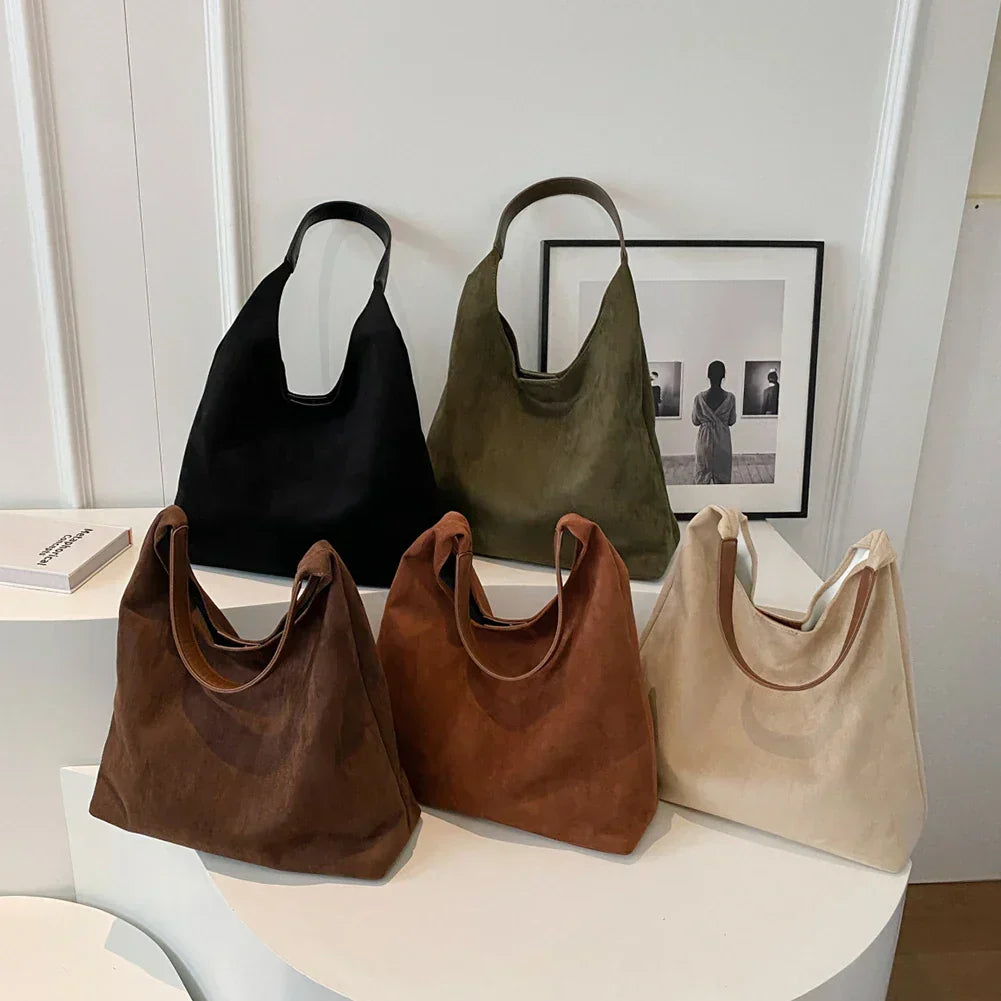 Suede Tote Damen Bag