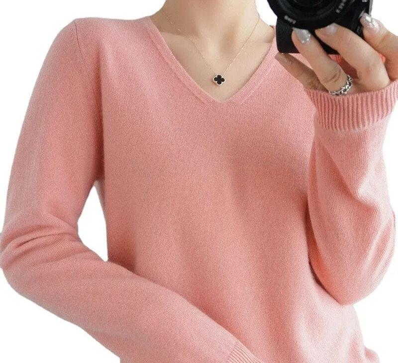 Paola - Pullover mit V-Ausschnitt für Damen