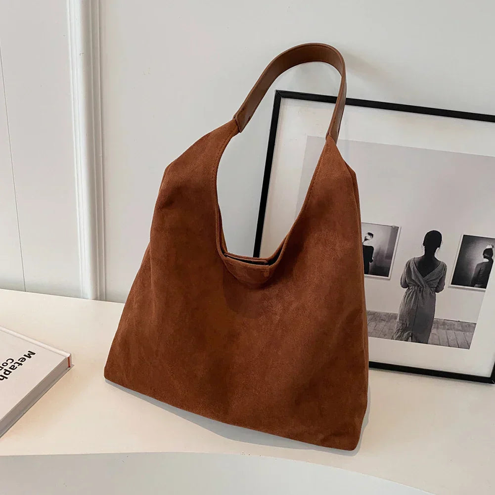 Suede Tote Damen Bag