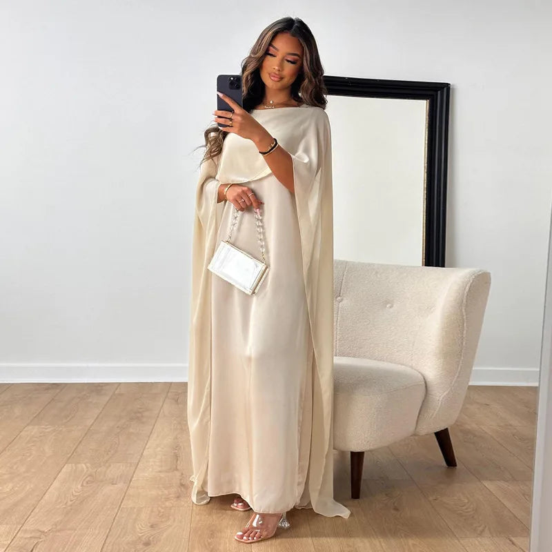 Variant image for Damen Satin Maxi Kleid Elegantes Design für Abendveranstaltungen - Clara-5